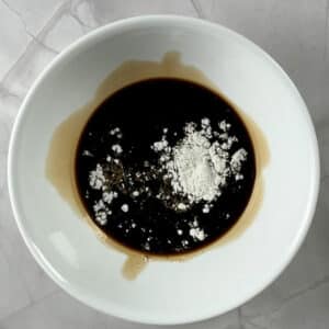 cornstarch and soy sauce