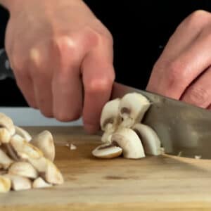 slice the mushrooms