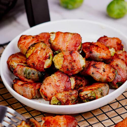 Air Fryer Bacon Wrapped Brussels Sprouts Recipe