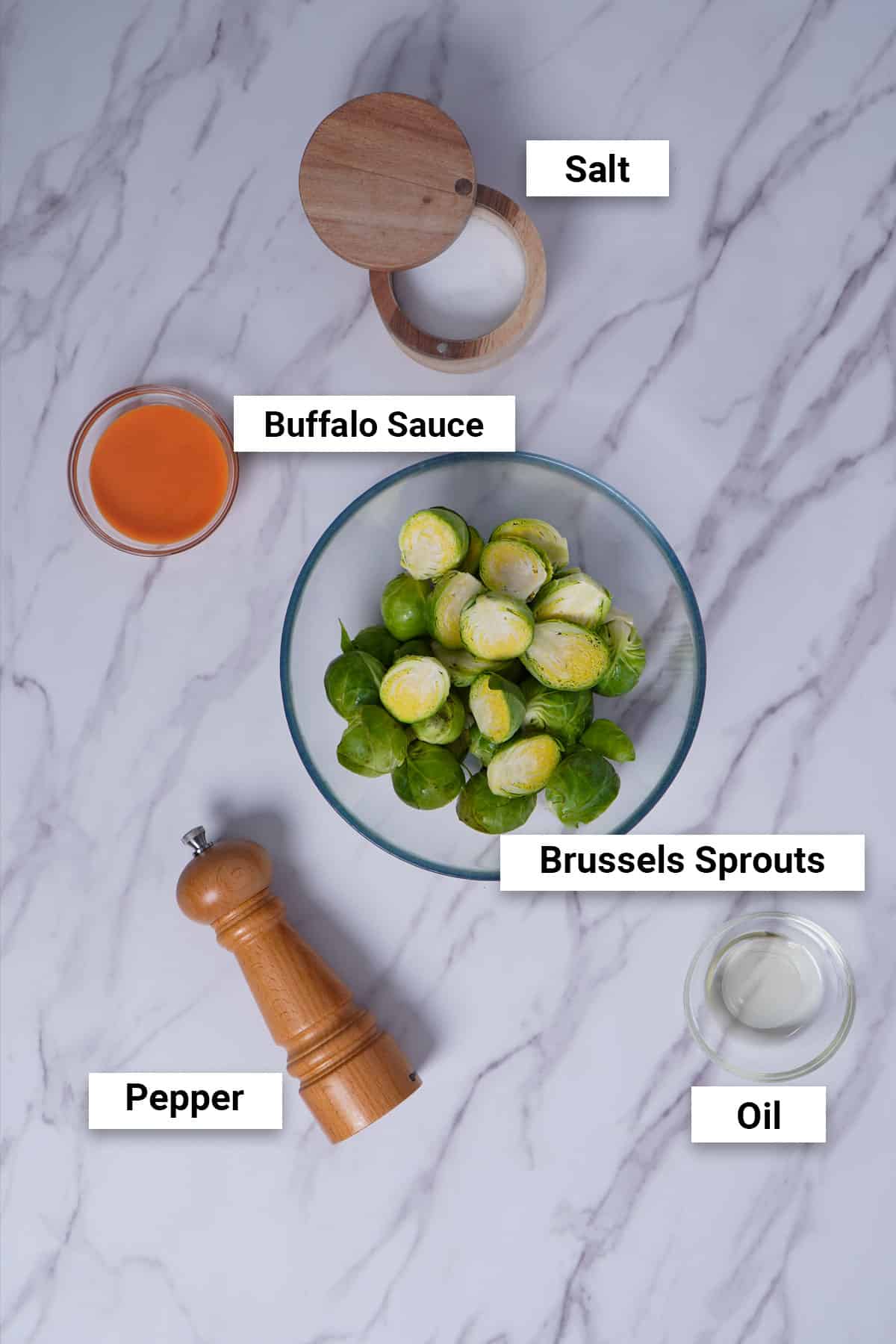 air fryer buffalo brussels sprouts ingredients