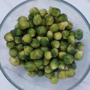 seasoned frozen Brussels sprouts