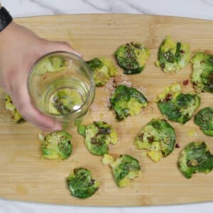 smashing brussels sprouts