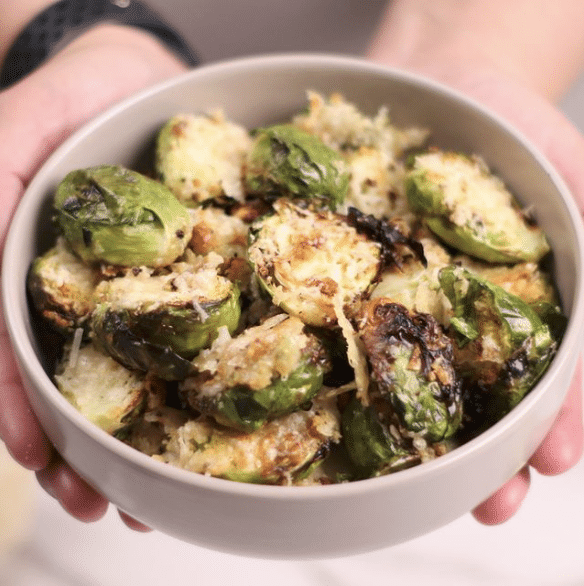 Instagram post - Parmesan Brussels sprouts