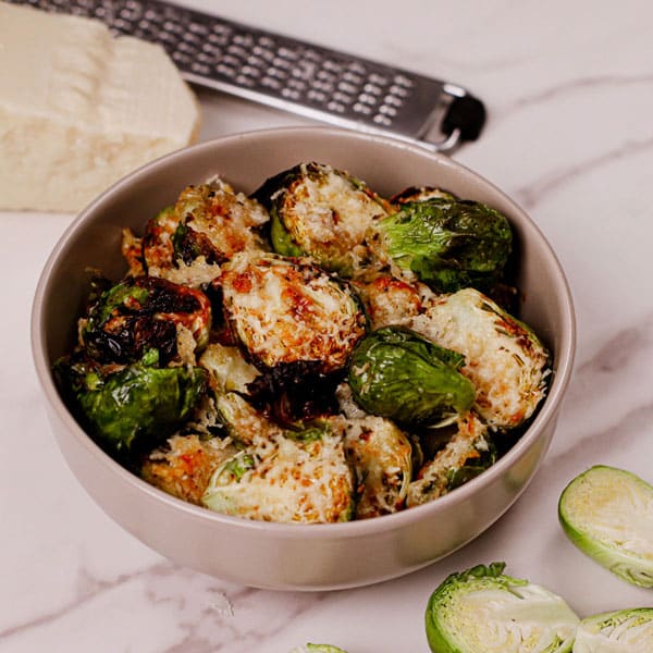 Air Fryer Brussels Sprouts with Parmesan Cheese Recipe