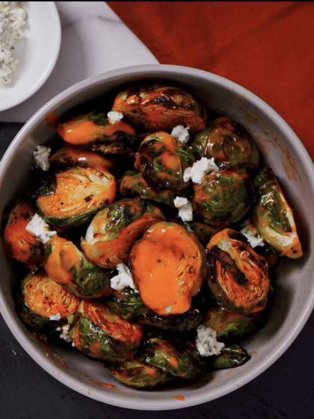 Ultra Spicy Air Fryer Buffalo Brussels Sprouts Recipe