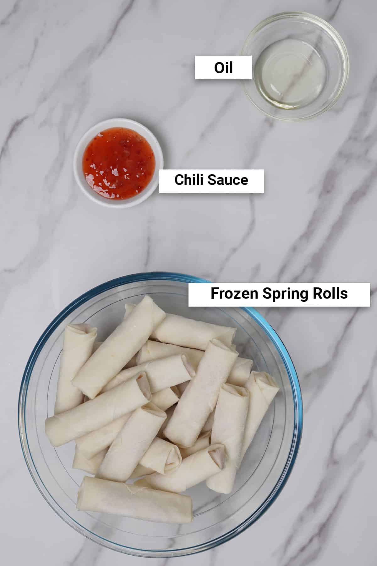 Ingredients for frozen lumpia in air fryer