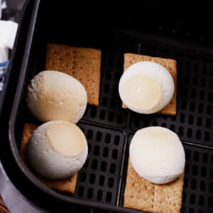 Cooking s'mores in air fryer