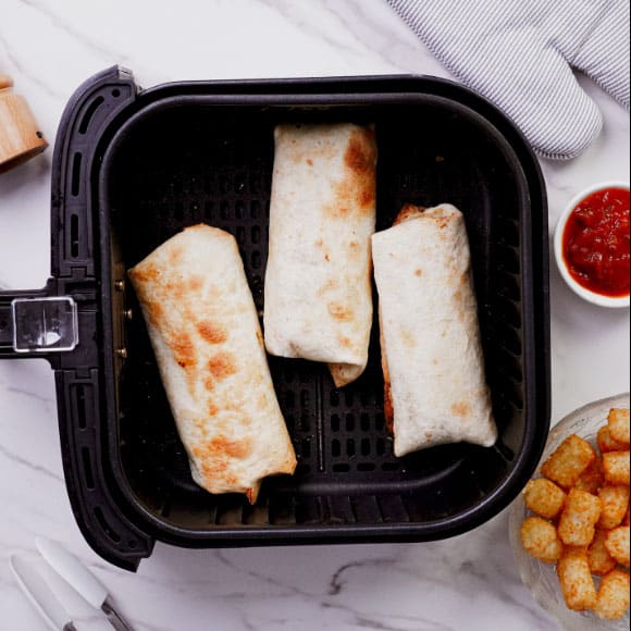 Instagram post breakfast burrito