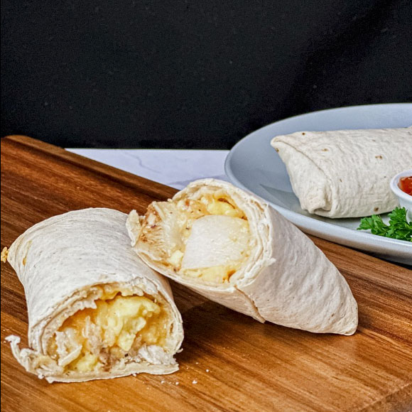 Instagram post frozen breakfast burrito