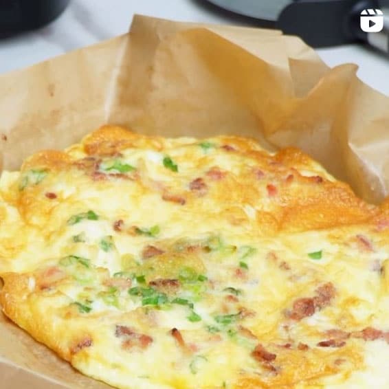 Instagram reel - Omelet in air fryer