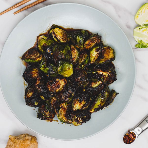 Asian Brussels Sprouts in Air Fryer