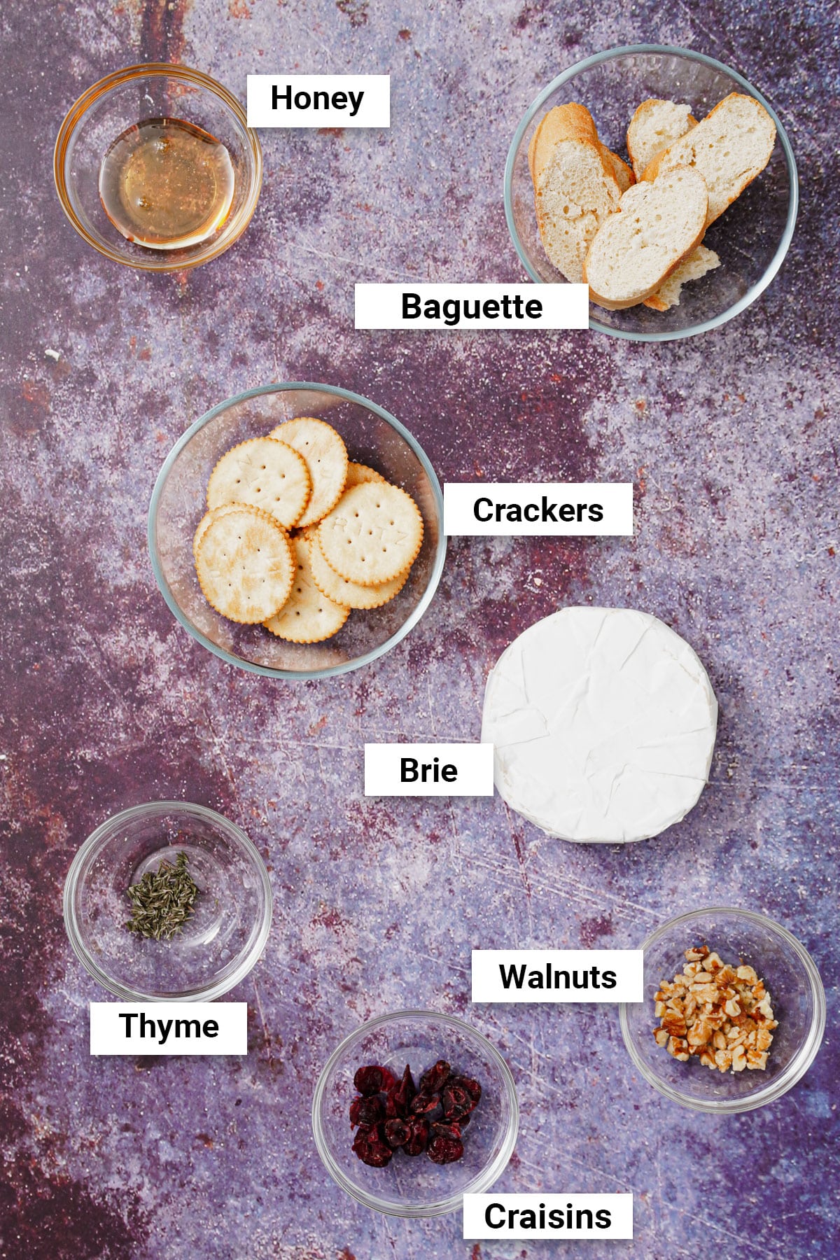 Ingredients for Air Fryer Brie recipe