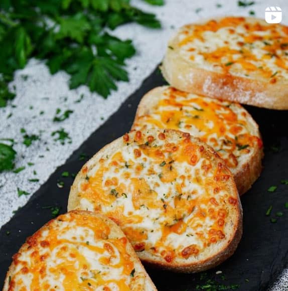 instagram reel air fryer cheese toast