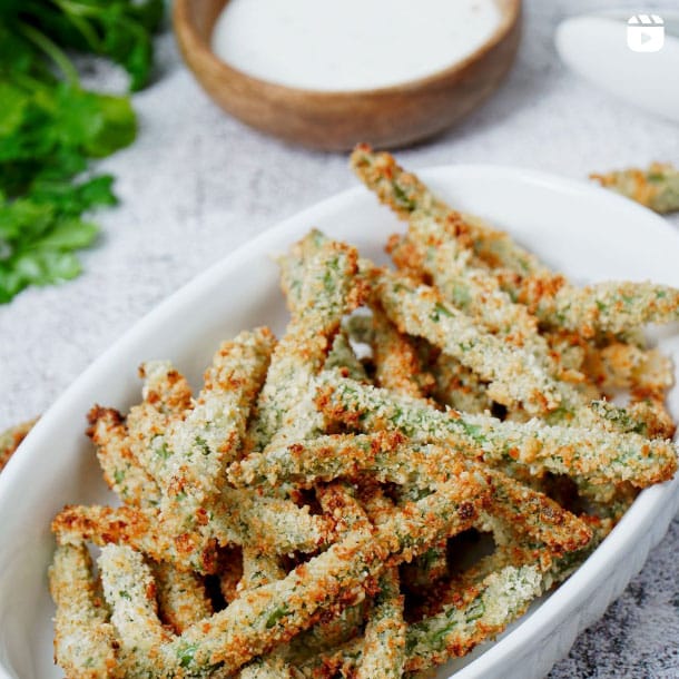 Instagram Reel - Air Fryer Green Bean Fries