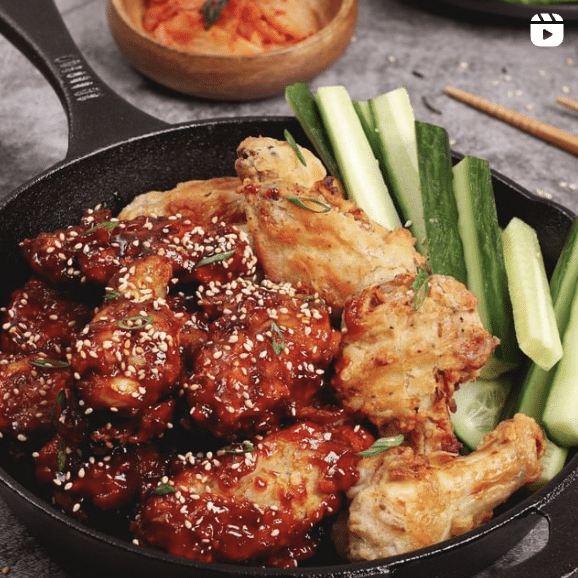 Instagram Reel - Air Fryer Korean Chicken Wings