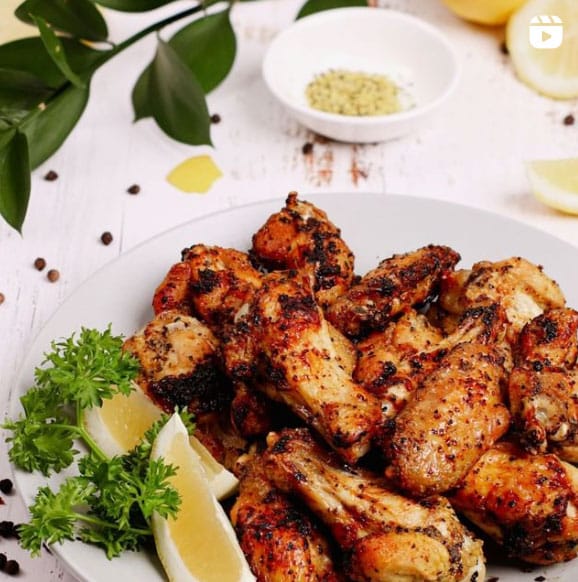 Instagram Reel - Lemon Pepper Chicken Wings Air Fryer Recipe