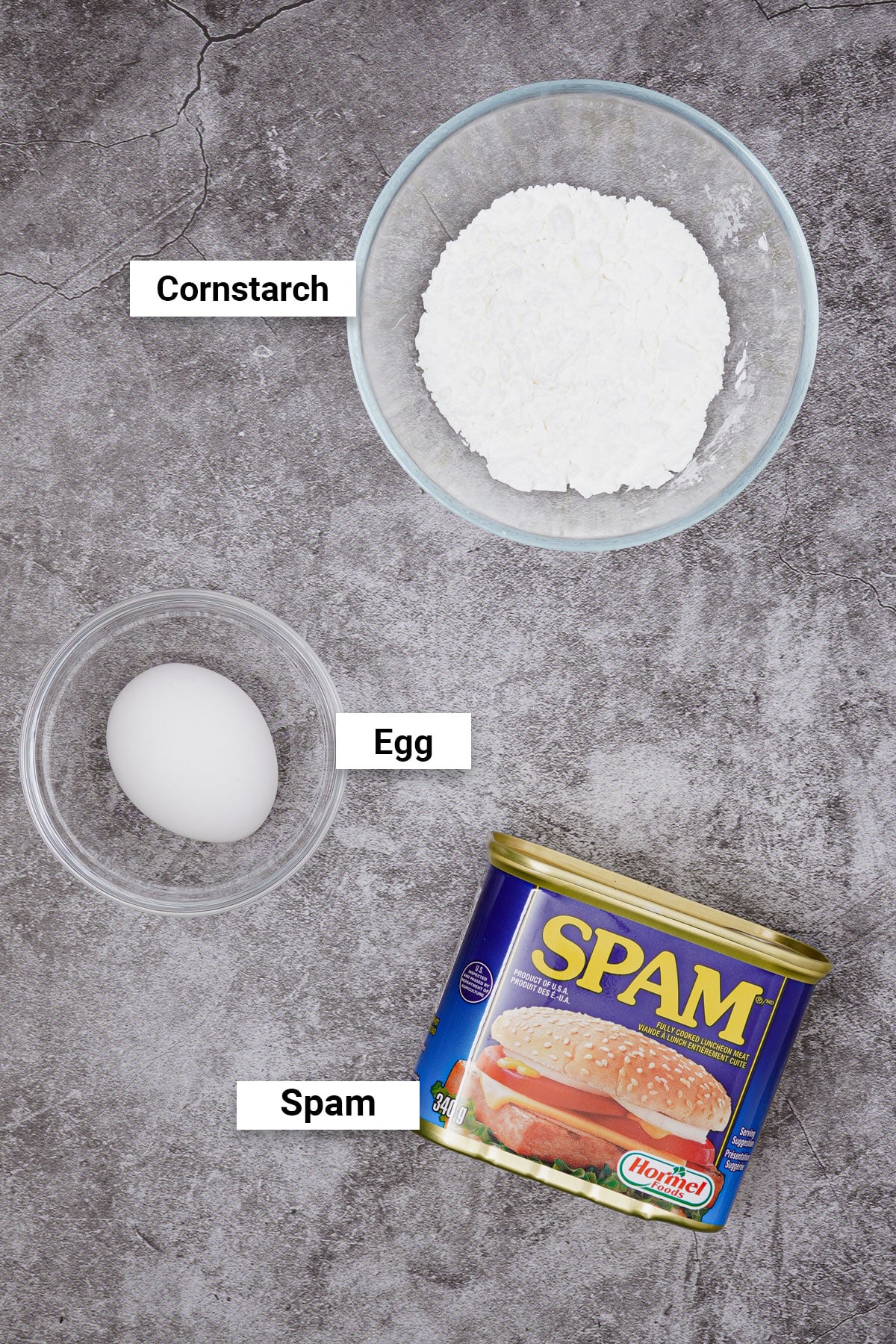 Ingredients for air fryer spam fries