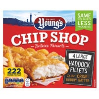 Young's Chip Shop Frozen Haddock Filets