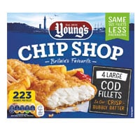 Young's Chip Shop Frozen Cod Filets