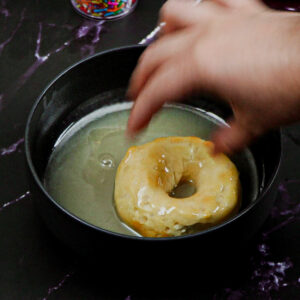 Adding glaze to Pillsbury donut