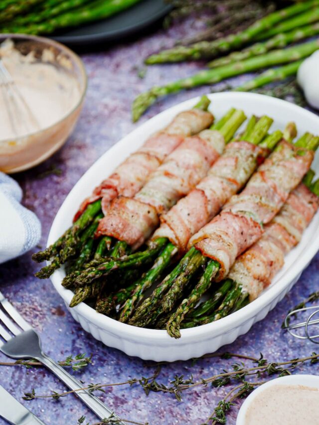 The Best Air Fryer Bacon Wrapped Asparagus Recipe