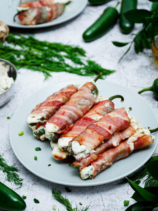 Easy Air Fryer Bacon Wrapped Jalapeno Poppers Recipe