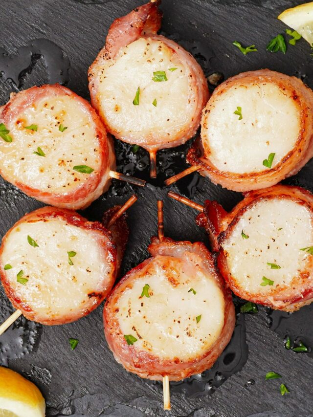 Best Ever Air Fryer Bacon Wrapped Scallops Recipe