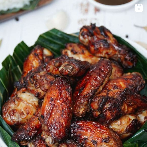 Instagram Reel - Adobo Chicken Wings Air Fryer Recipe