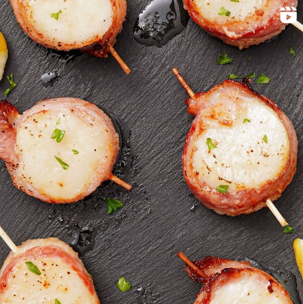 Instagram Reel - Air Fryer Bacon Wrapped Scallops