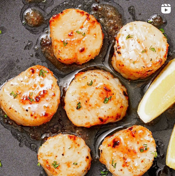 Instagram Reel - Air fryer scallops recipe