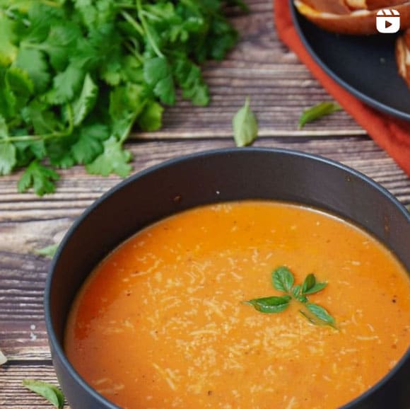 Instagram Reel - Air Fryer Roasted Tomato Soup