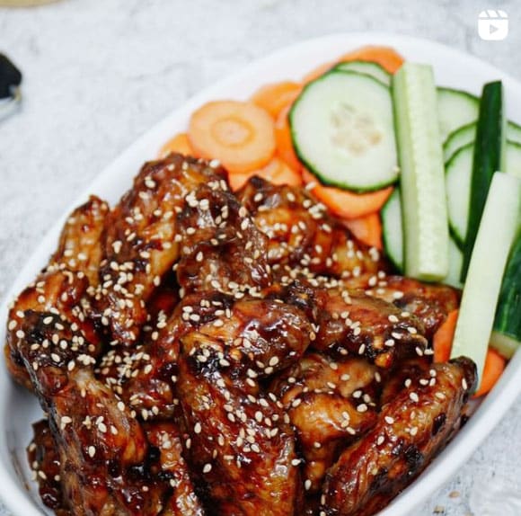 Instagram Reel - Air Fryer Teriyaki Chicken Wings