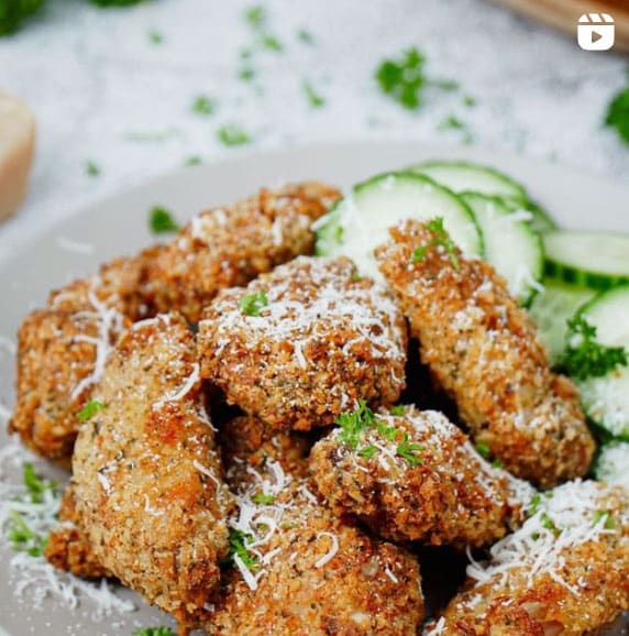 Instagram Reel - Garlic Parmesan Chicken Wings Air Fryer Recipe