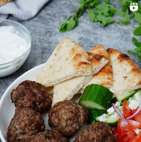 Instagram Reel - Greek Meatballs in Air Fryer