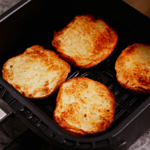 Toasting brioche buns in the air fryer