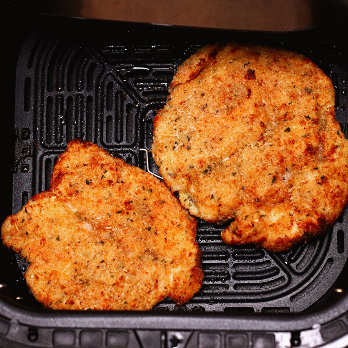 Air frying chicken parm without the toppings