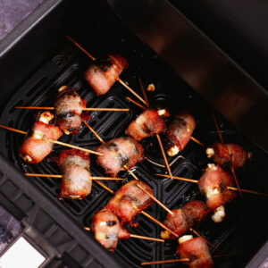 Cooking bacon wrapped dates in air fryer