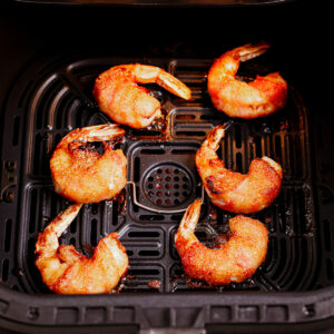 Cooking bacon-wrapped shrimp in air fryer
