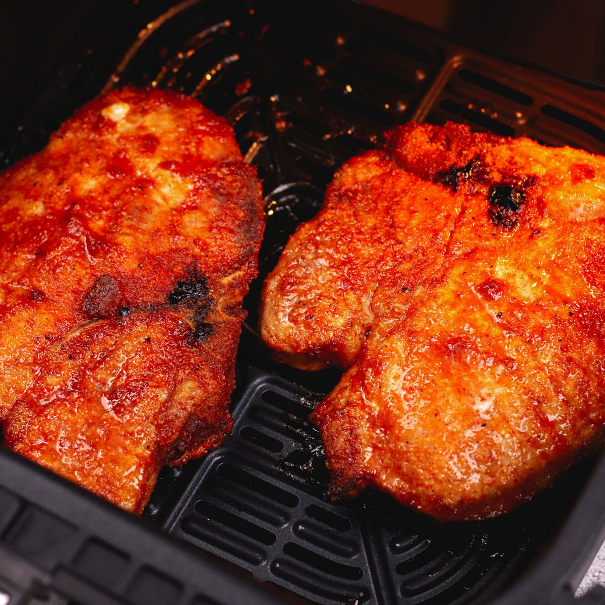Cooking bone-in pork chops in air fryer