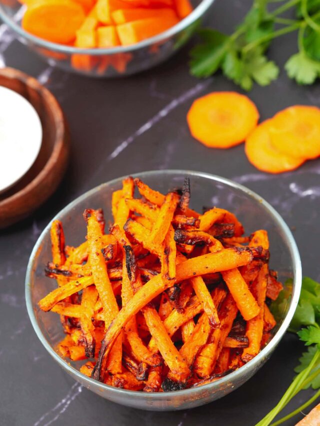 Healthy Air Fryer Carrot Fries {Quick & Easy}