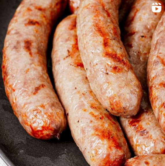 Instagram Reel - air fryer Italian sausage