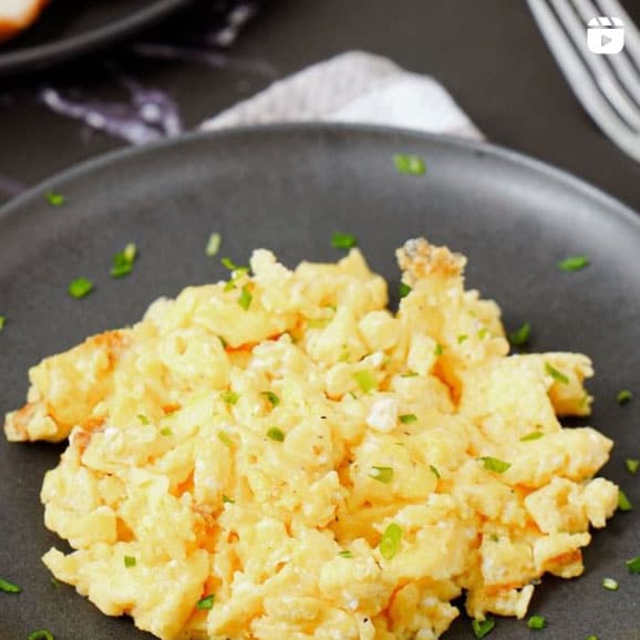 Instagram Reel - Scrambled Eggs in the Air Fryer