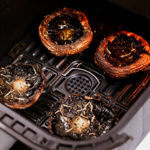 Roasting Portobello mushrooms in air fryer