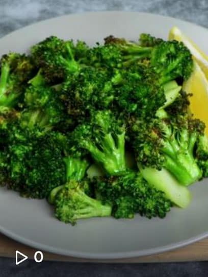 TikTok - Roasted Broccoli in Air Fryer