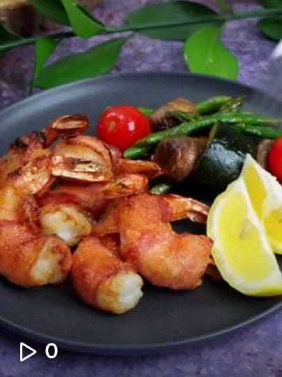 TikTok - Bacon-wrapped Shrimps Air Fryer Recipe
