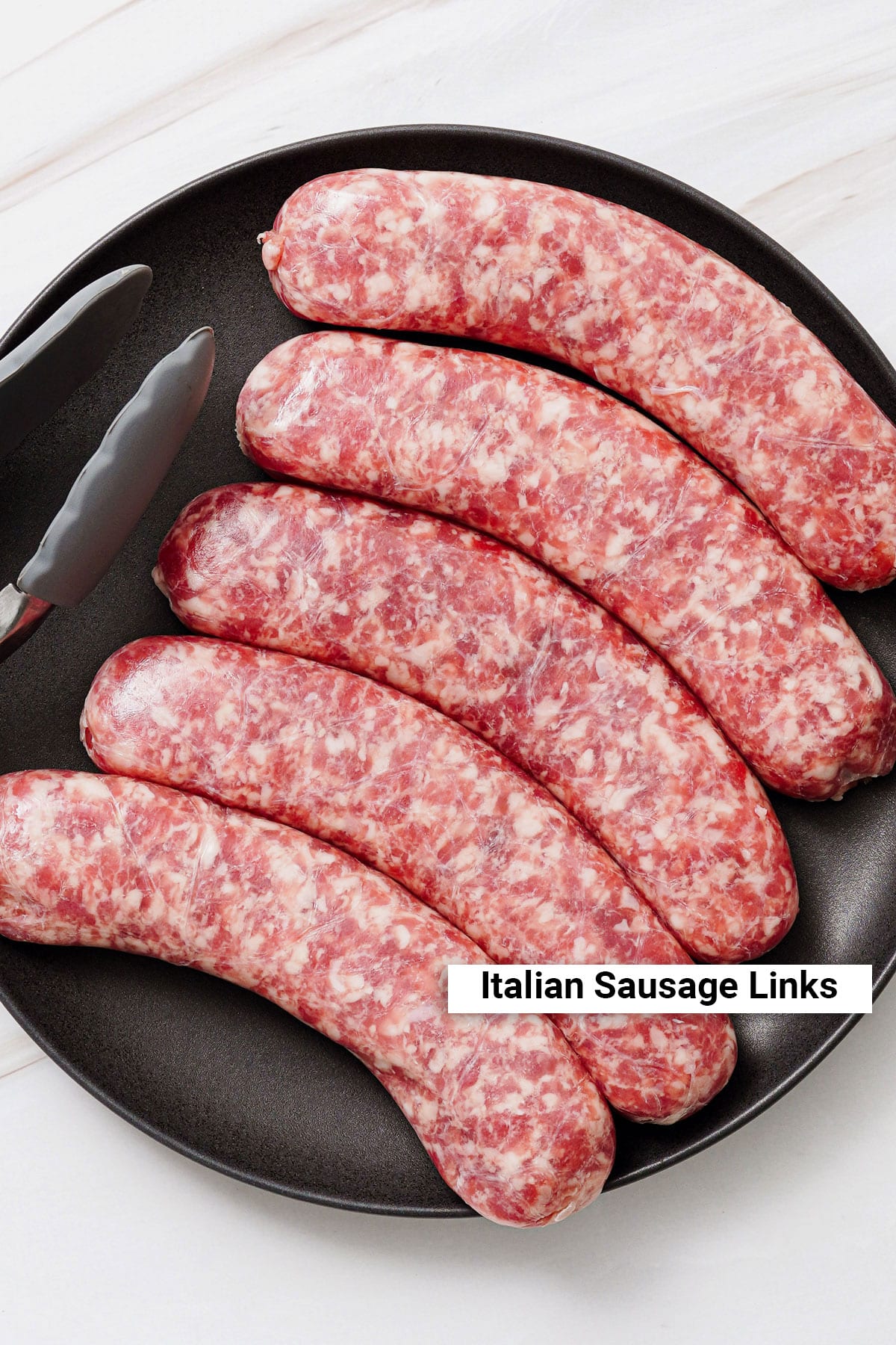 Uncooked Italian sausage links