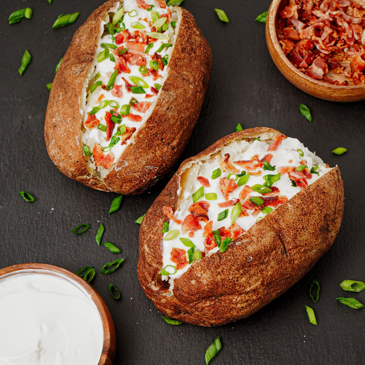 The Best Air Fryer Baked Potato {Loaded with Flavor!}