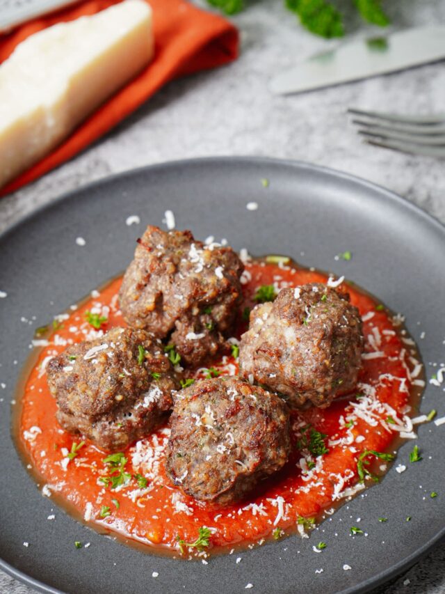 The Best Air Fryer Meatballs Recipe {So Juicy!}
