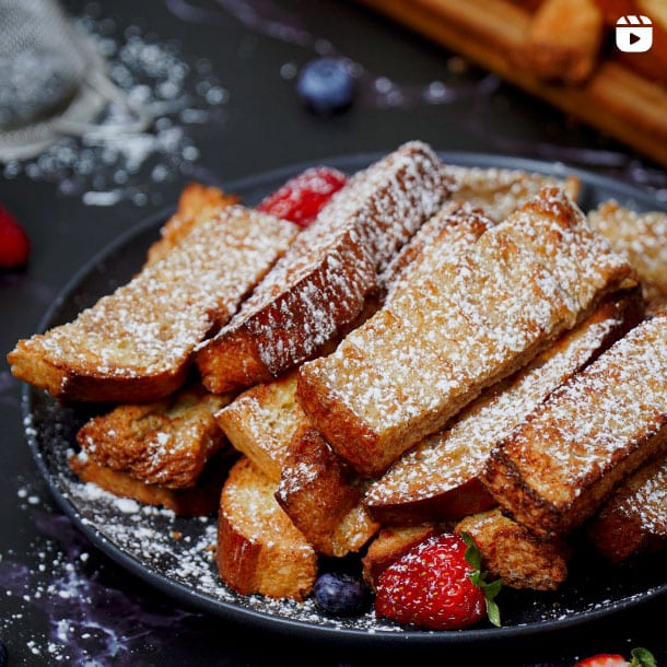 Instagram reel - Air Fryer French Toast Sticks