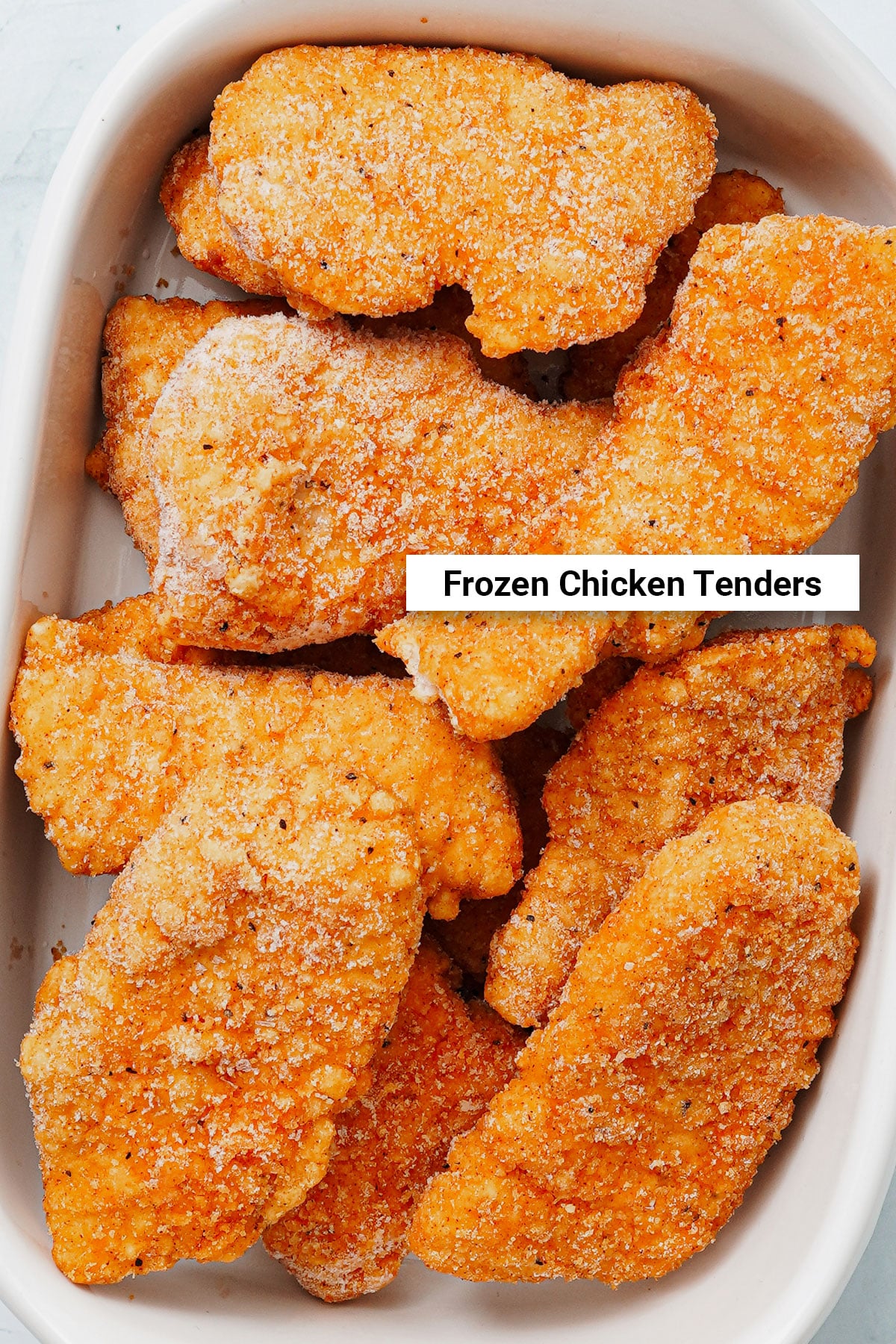 Breaded frozen chicken fingers